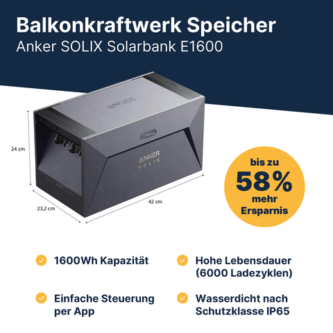 Speicher Anker Solarbank E1600 (1,6kWh)