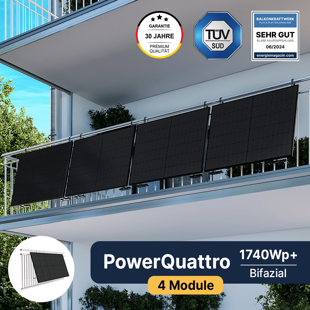 EQ PowerQuattro 1760Wp+ Balkon Bifazial