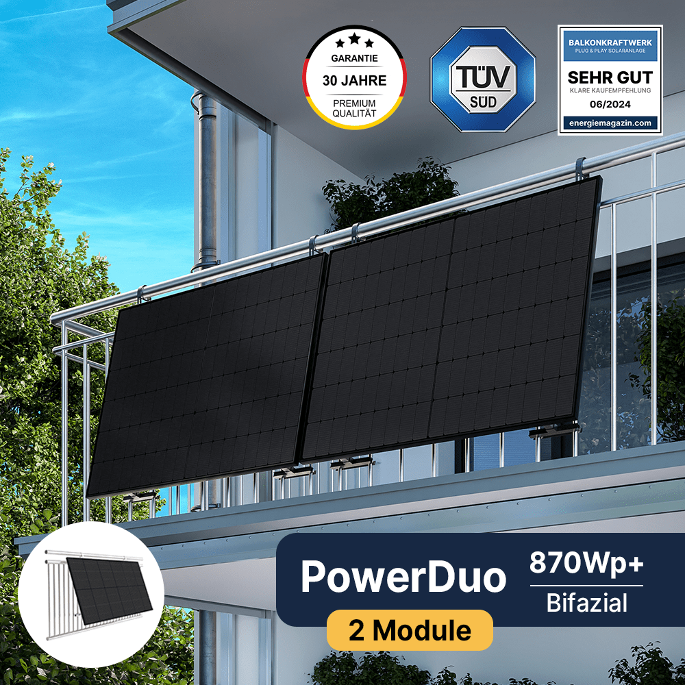 EQ PowerDuo 880Wp+ Balkon Bifazial