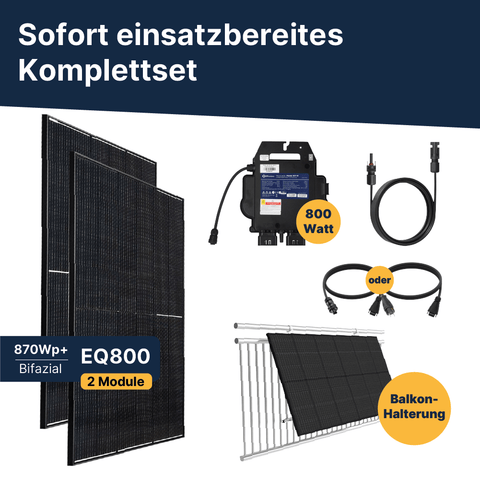 EQ PowerDuo 880Wp+ Balkon Bifazial