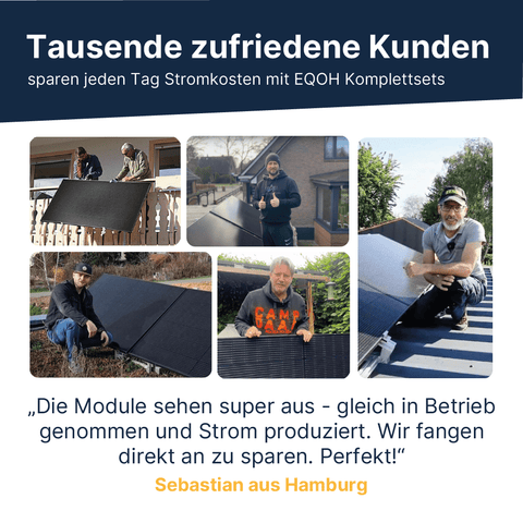EQ PowerDuo 880Wp+ Flachdach Bifazial