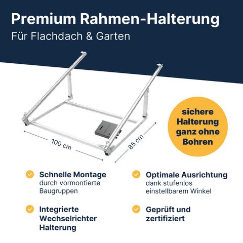 EQ PowerDuo 880Wp+ Flachdach-Premium Bifazial